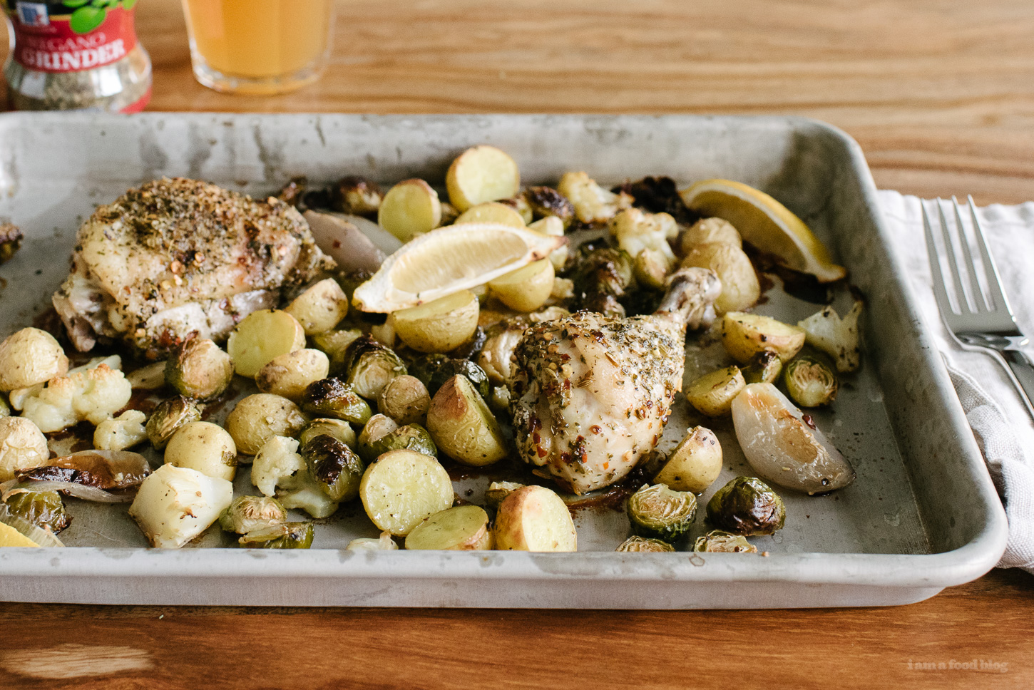 Herb Crusted Roasted Chicken Sheet Pan Supper · i am a food blog i am a