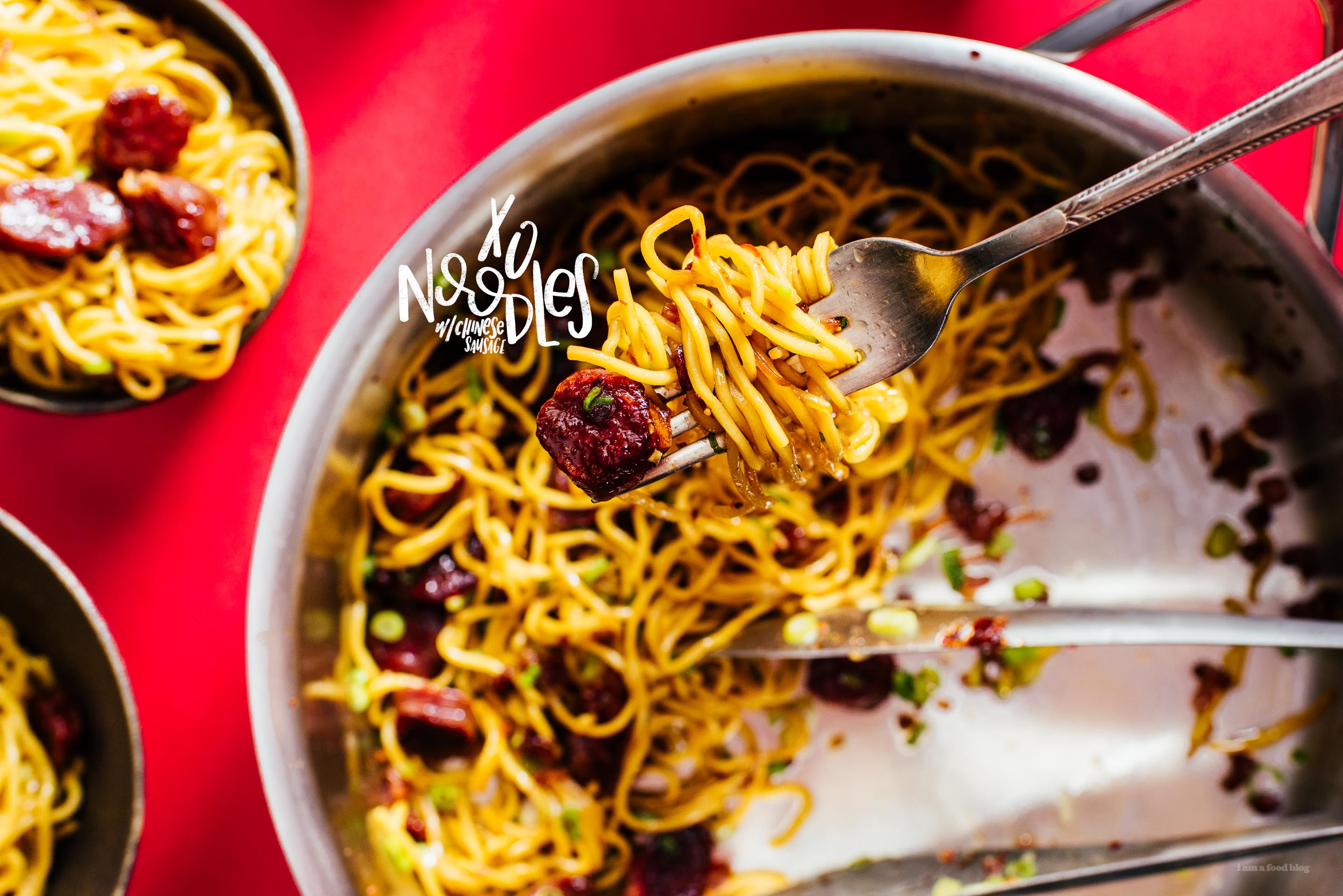 Chinese Sausage and XO Sauce Noodles