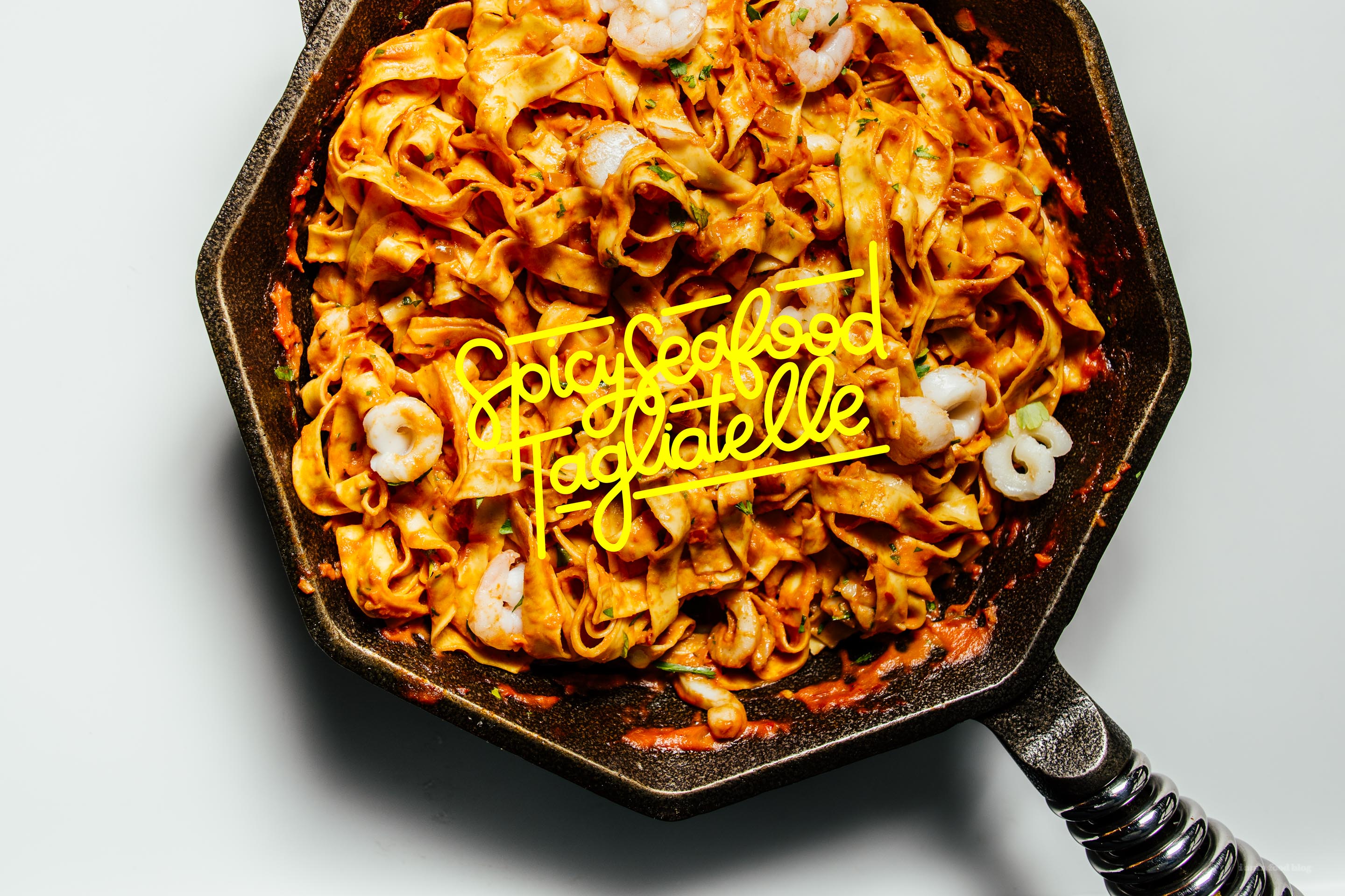 Spicy Seafood Tagliatelle Recipe