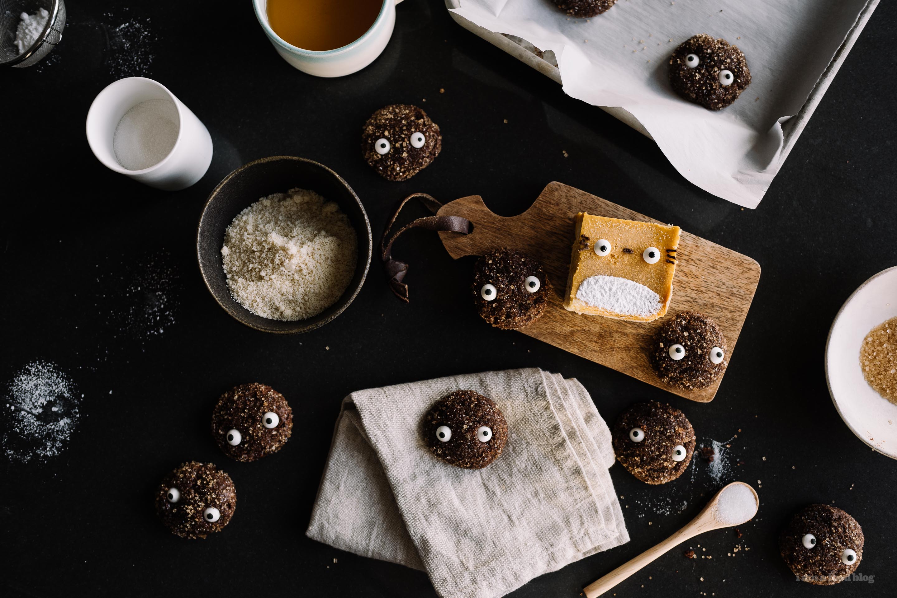Totoro Soot Sprite Chocolate Sparkle Cookies Recipe