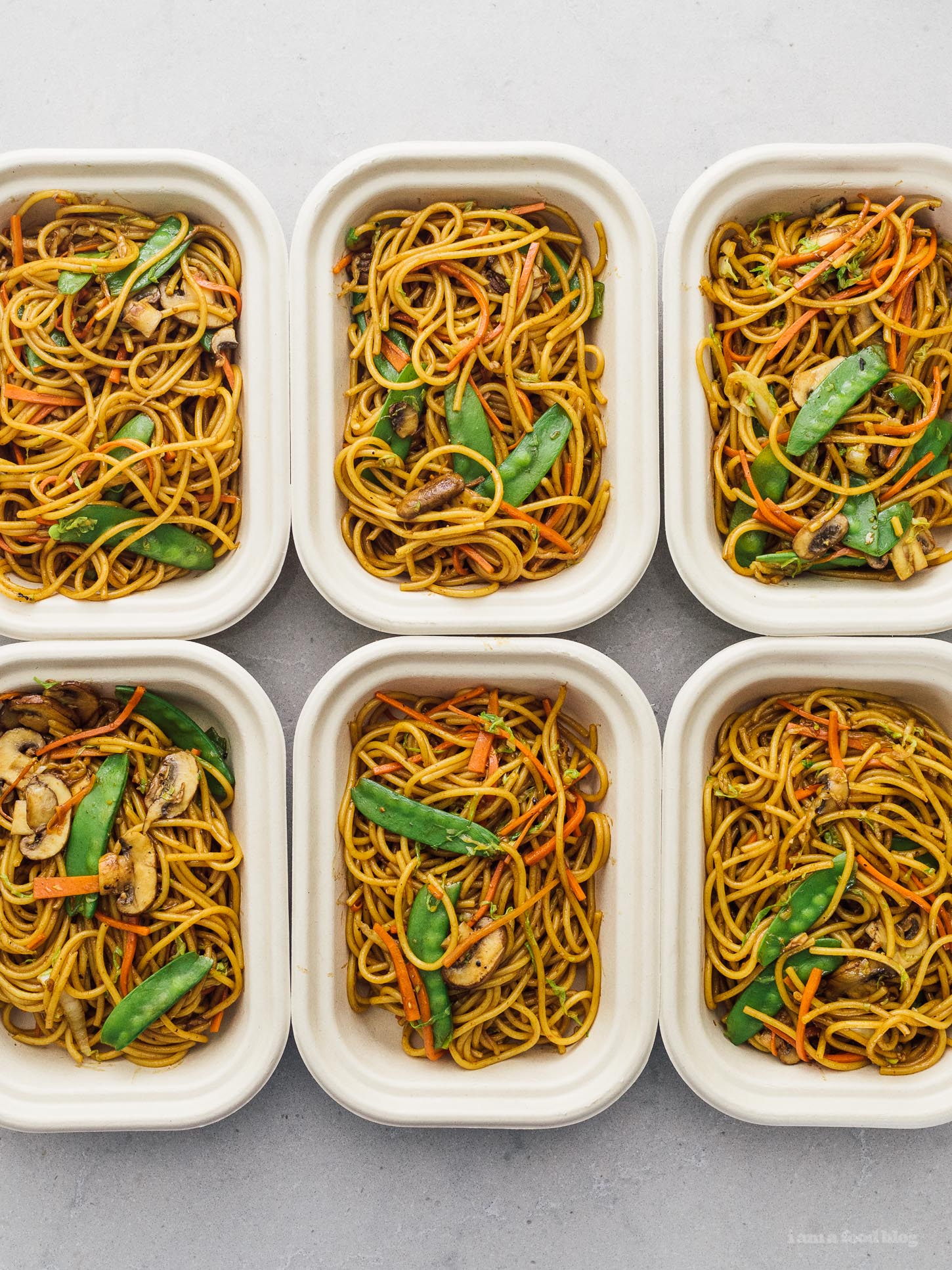 Honey Garlic Salmon Lo Mein Meal Prep Recipe · i am a food blog i am a food blog