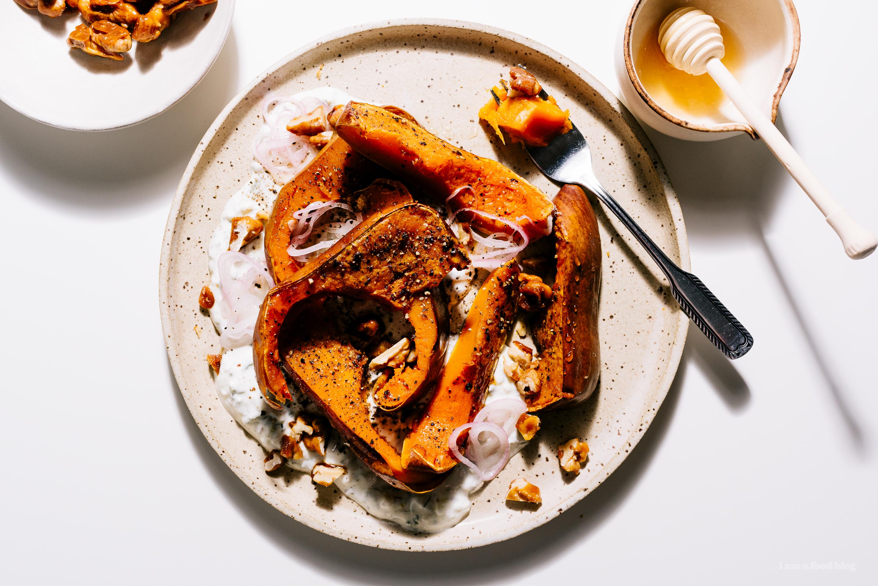 honeynut squash with honeyed walnuts | i am a food blog