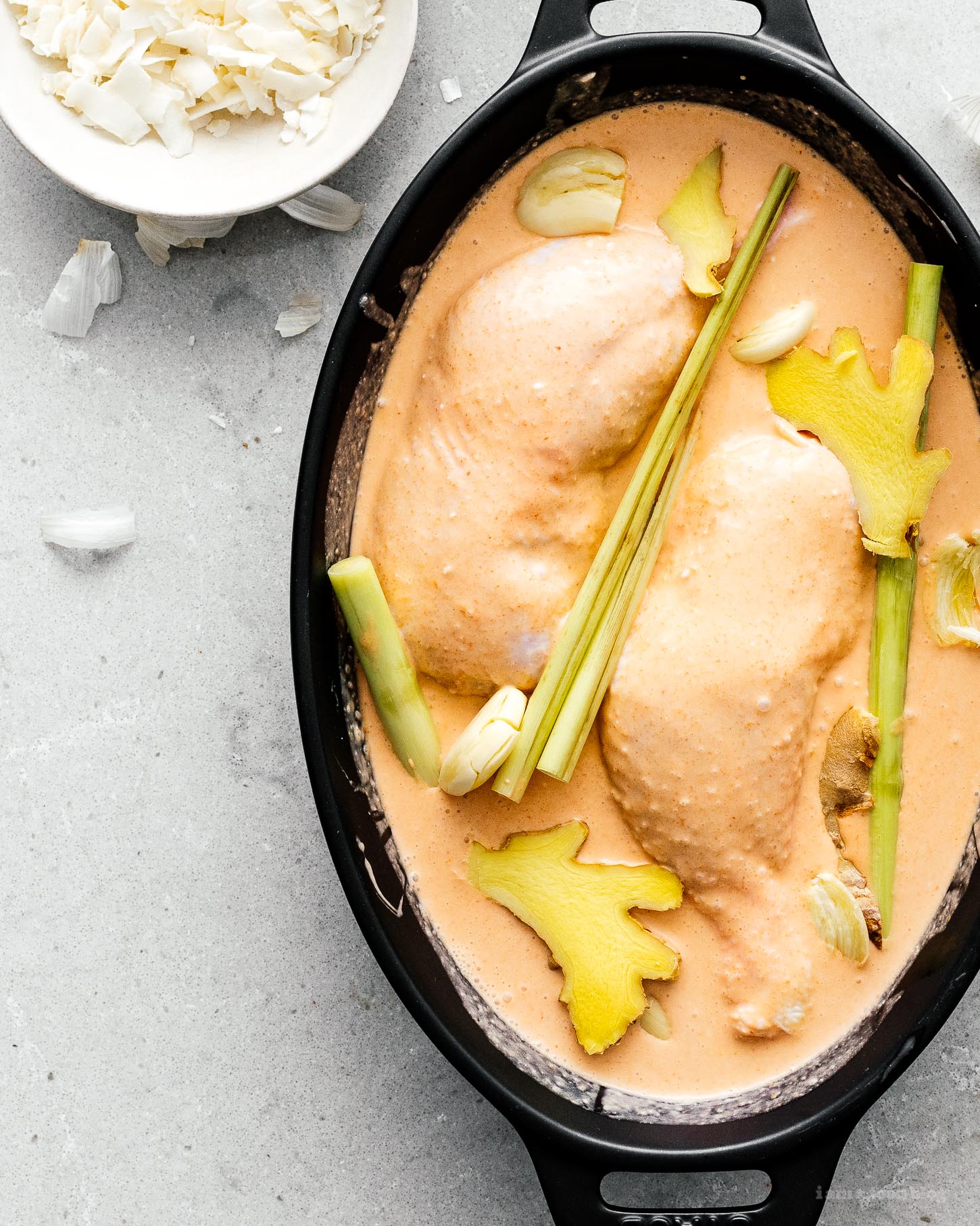 Easy Weeknight Coconut Curry Braised Chicken Legs Recipe · i am a food