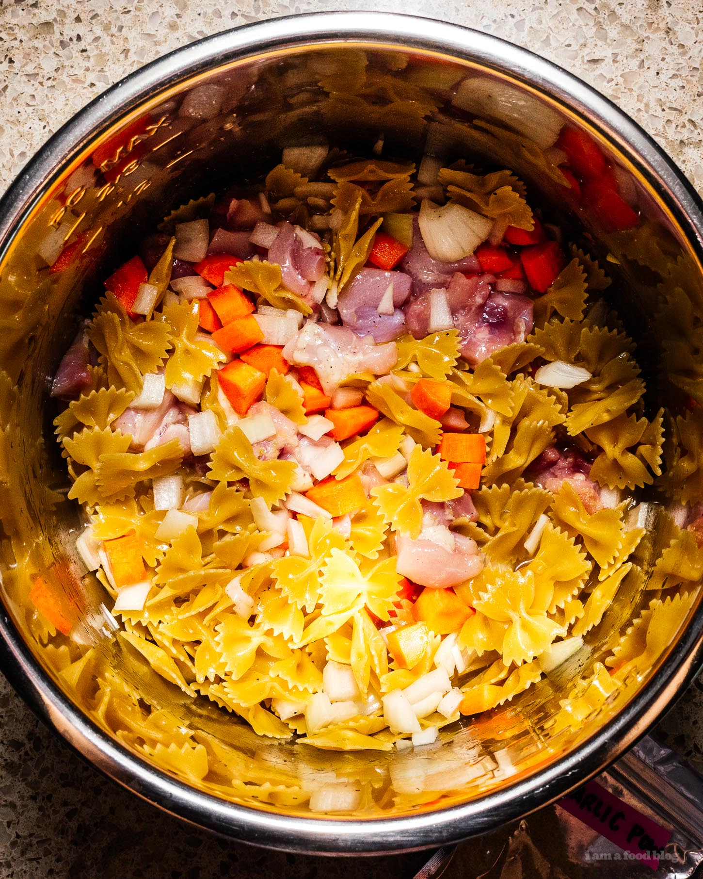 Chicken Pot Pie Bow Ties Instant Pot Creamy Chicken Pasta · i am a