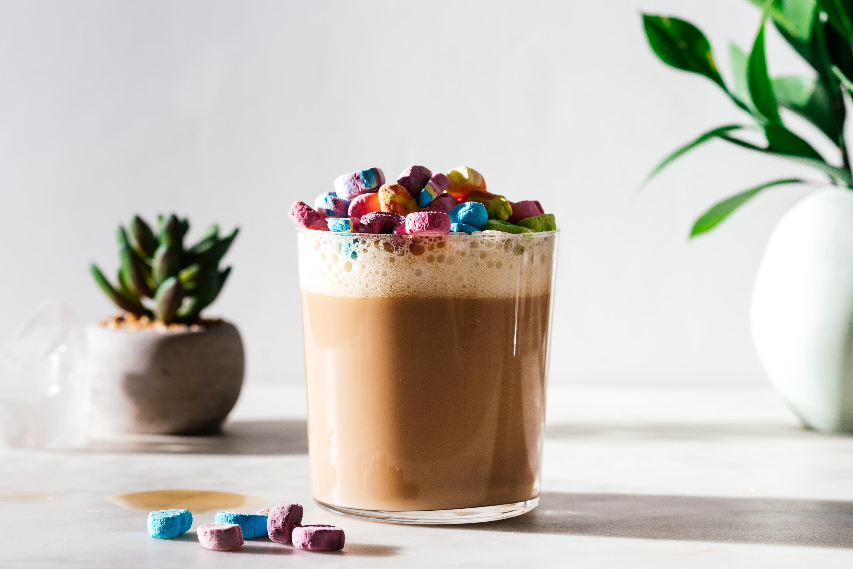 How to Make a Lucky Charms Cereal Milk Latte