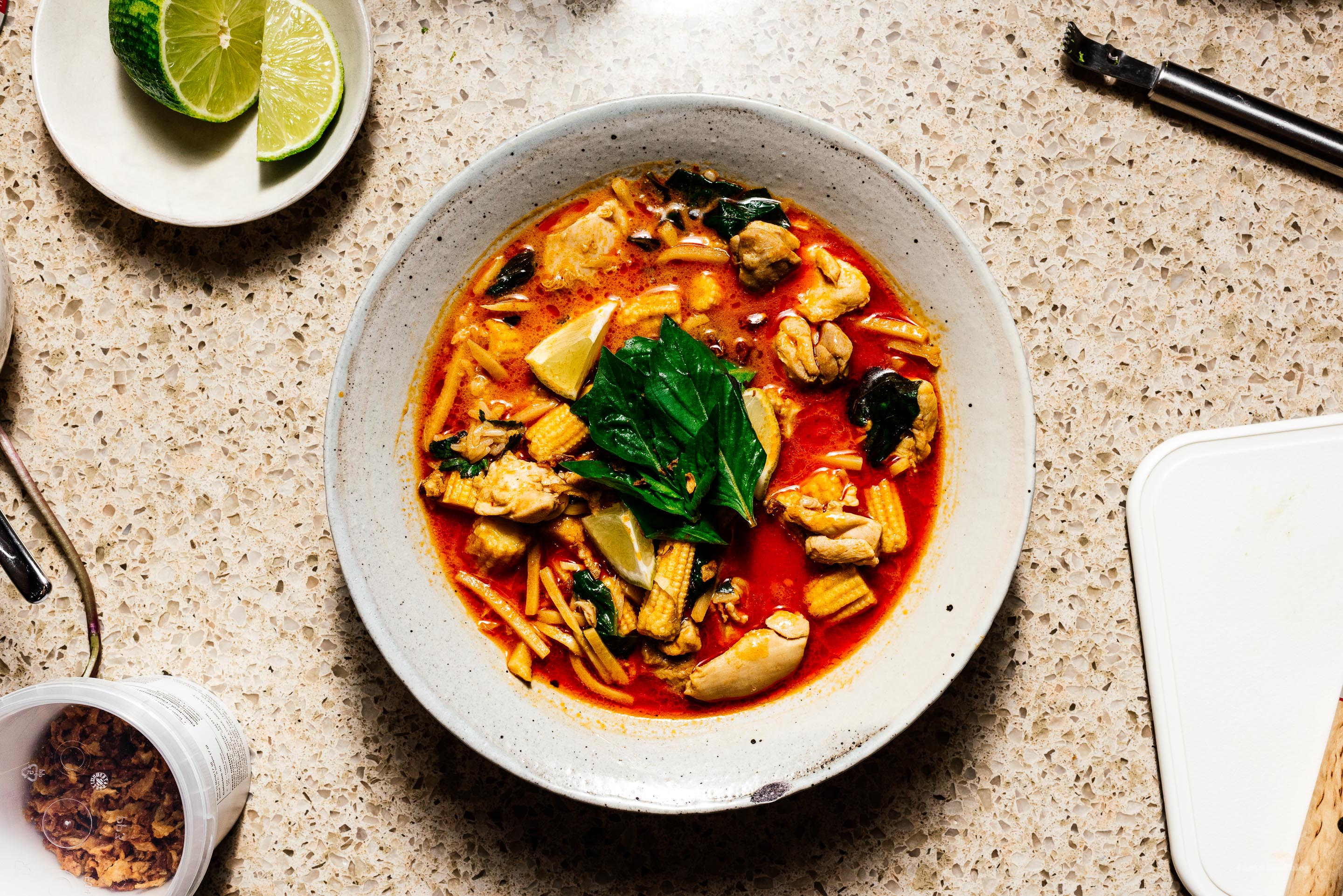 Thai Red Curry Chicken with Bamboo Shoots Recipe