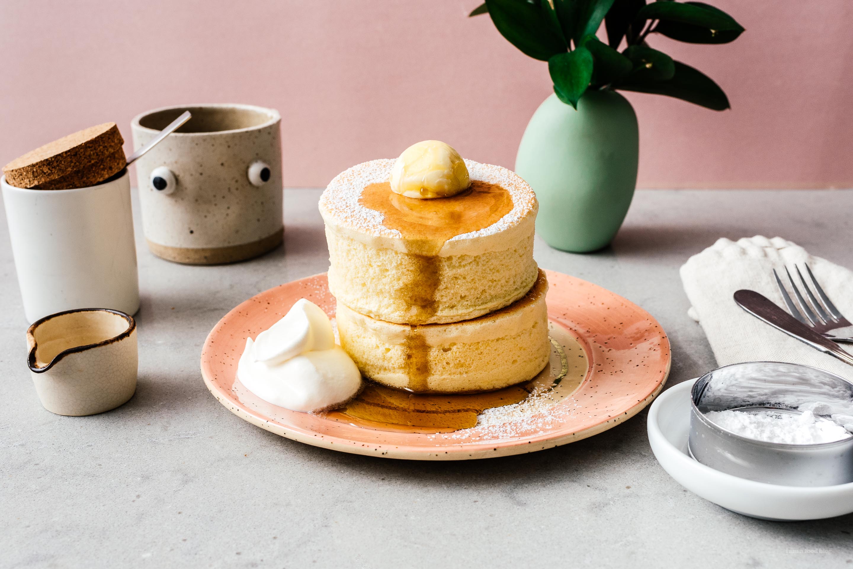 How to Make Extra Tall Extra Fluffy Japanese Soufflé Pancakes like Gram Cafe and Pancakes