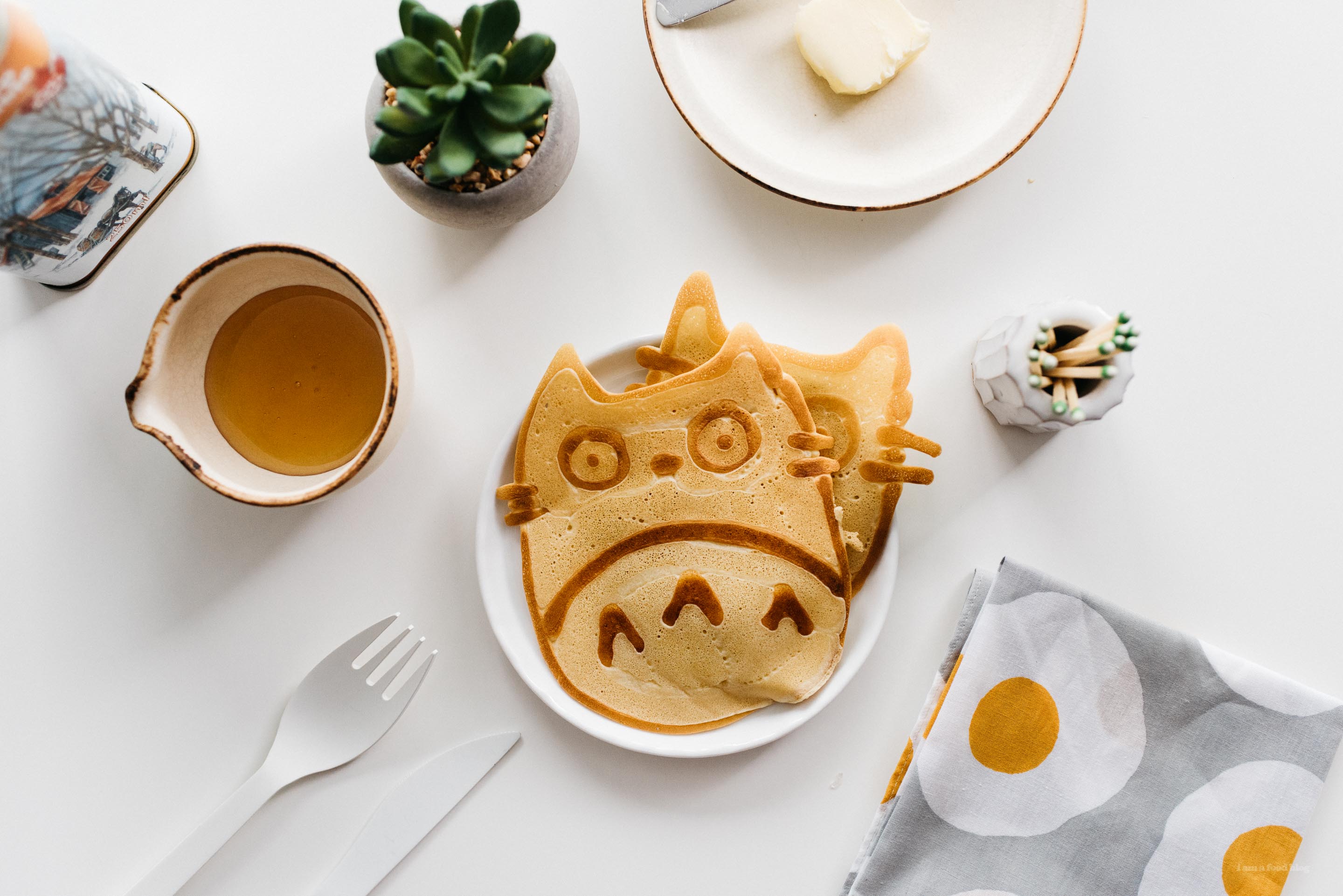 Totoro Pancake Tutorial Easy Totoro Pancake Art I Am A Food Blog I Am A Food Blog