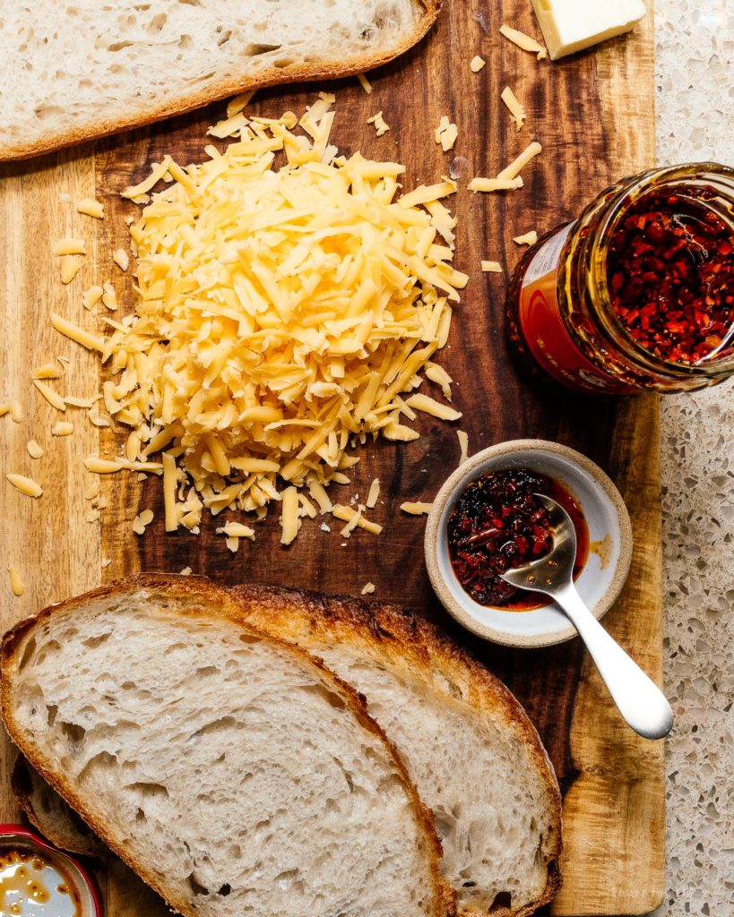 Spicy Chili Crisp Grilled Cheese · i am a food blog i am a food blog