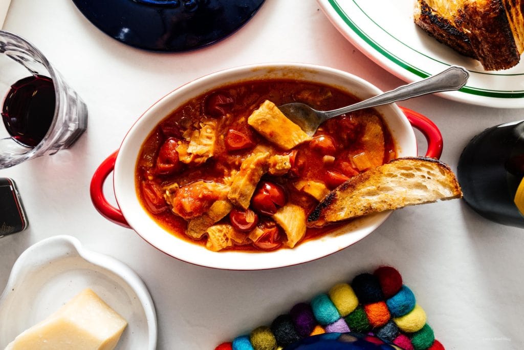 Trippa alla Romana Roman Style Tripe in Tomato Sauce · i am a food