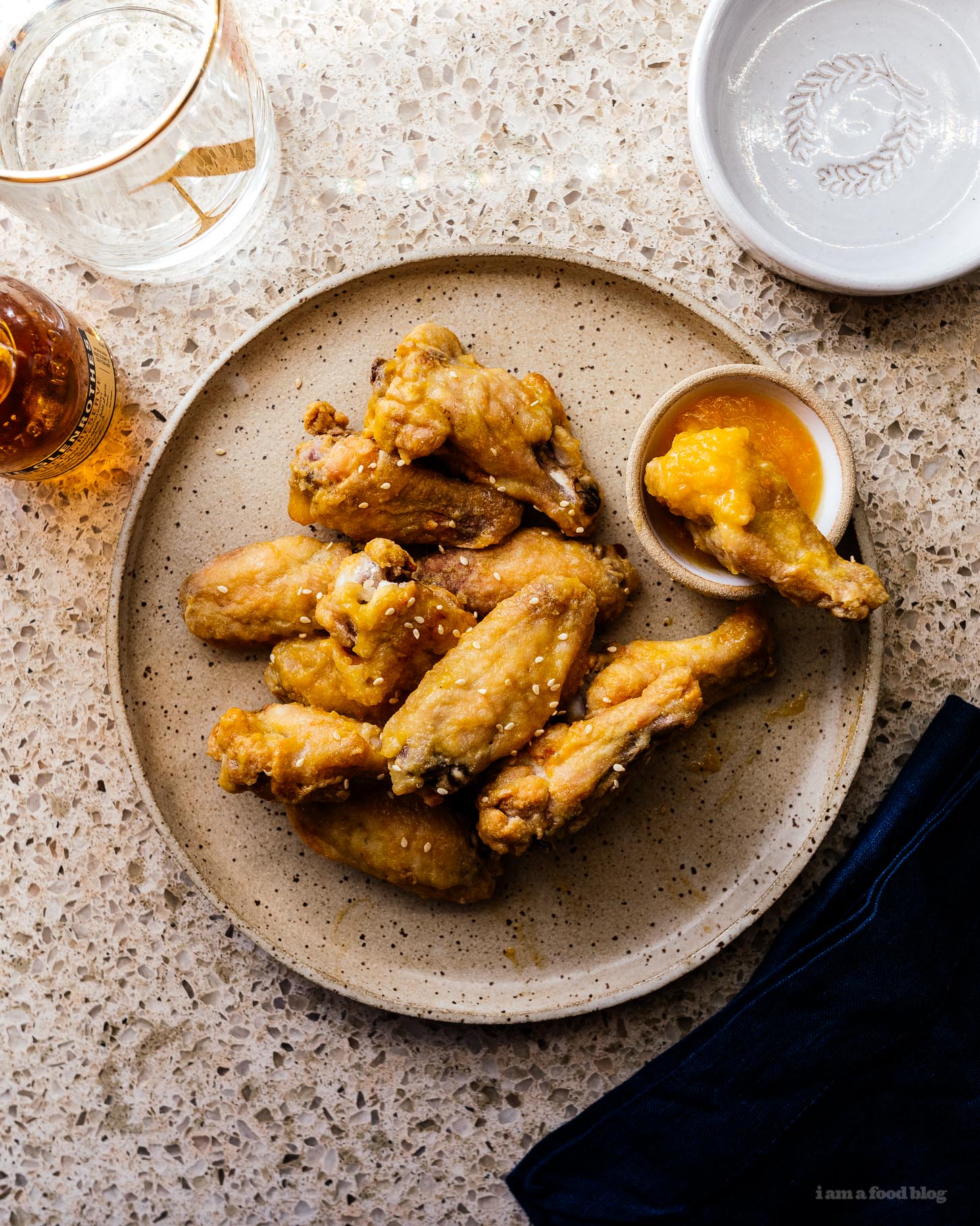 Easy 7 Ingredient Mango Pineapple Habanero Hot Wings · i am a food blog