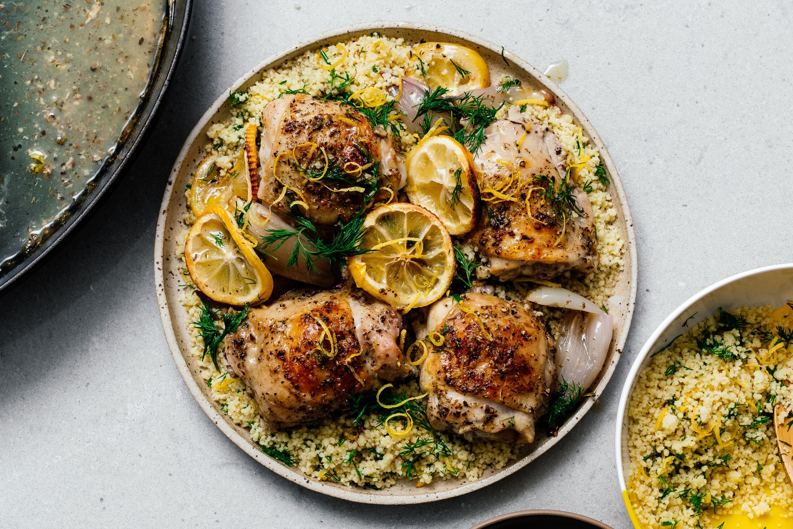 Lemon Pepper Chicken with Lemon and Dill Cous Cous