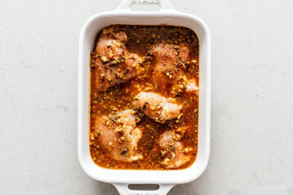 marinating chicken for tacos | www.iamafoodblog.com