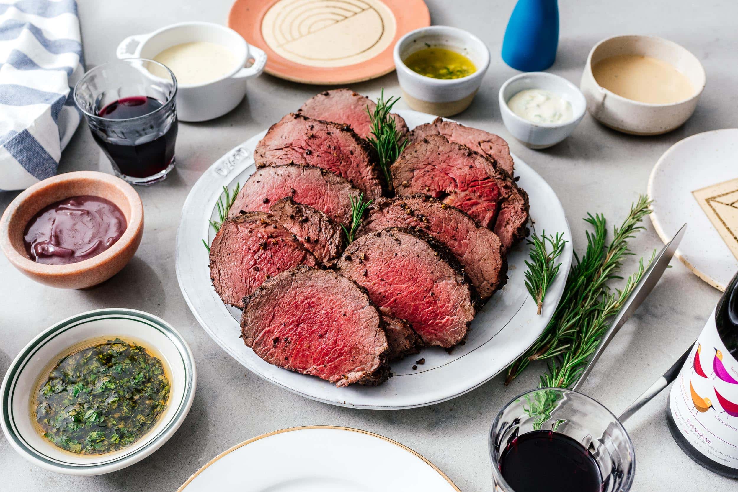 Beef Tenderloin with a Giant Sauce Board · i am a food blog