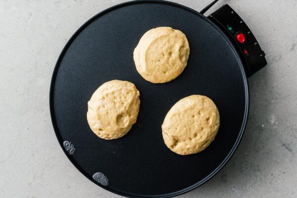 making keto souffle pancakes | www.iamafoodblog.com